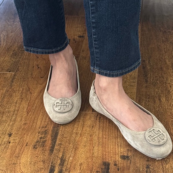 Tory Burch Minnie Travel Ballet Flats- suede - Picture 16 of 16